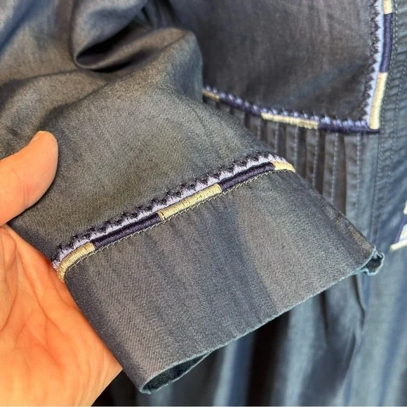 Marks & Spencer Collection Embroidered MIDI Dress 10 - Picture 6 of 15